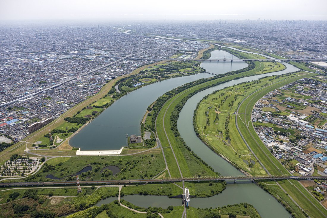 空から見るニッポン。ただいま、埼玉県戸田市の上空です！